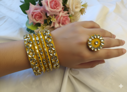 Handmade bangles latest design new gold color